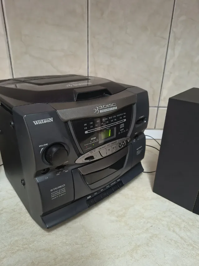 Combină audio vintage Watson CO 6530 – 3 CD-uri, Casetofon și Radio AM/FM – fotografia 4 din 8