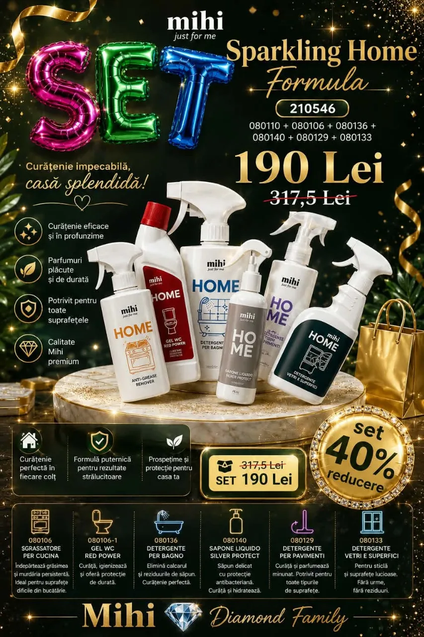 set 6 produse de curățenie în toată casa – Călărași, Călărași
