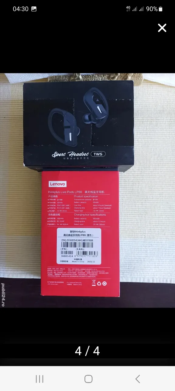 vînd căști Bluetooth noi – fotografia 2 din 4