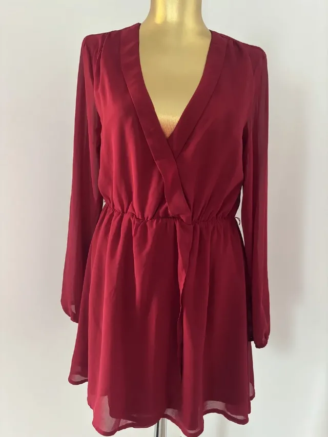 Rochie scurta grena – fotografia 7 din 8