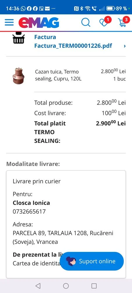Cazan de țuică 120 litri – Soveja, Vrancea