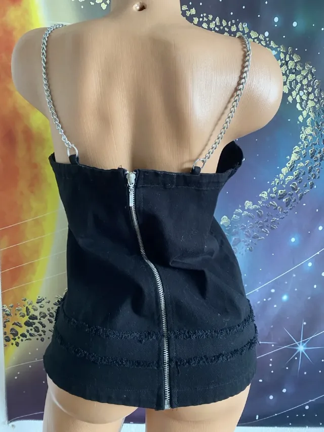 Alternative denim tank top – fotografia 2 din 5