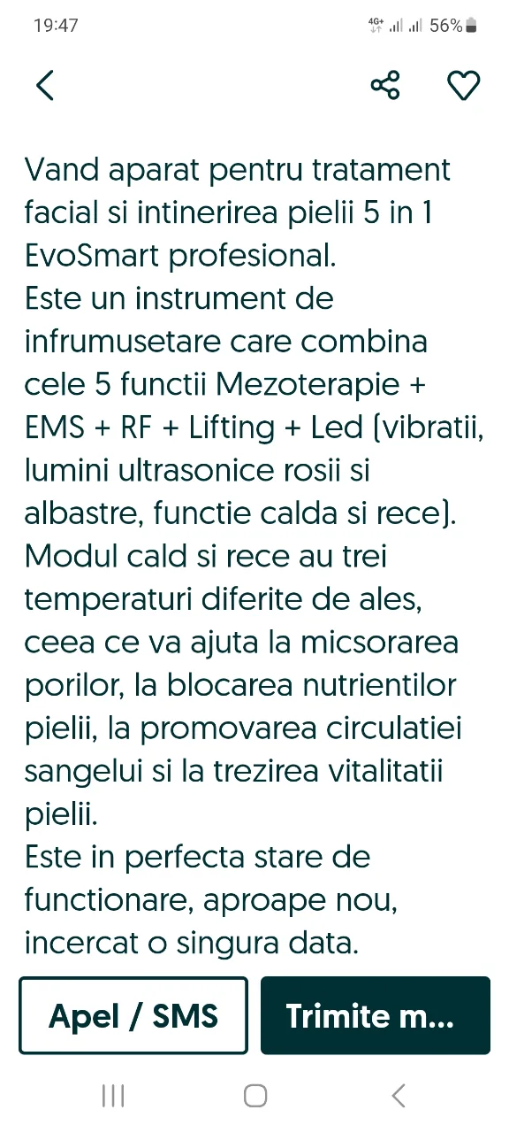 vînd aparat întreținere facială nou – fotografia 2 din 5
