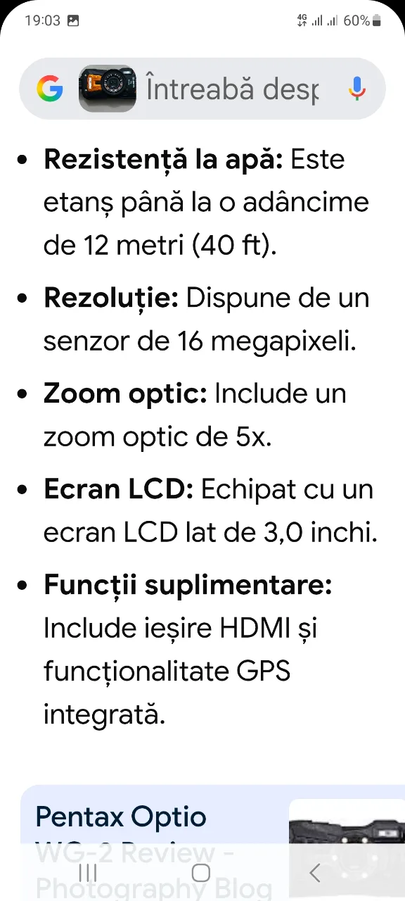 vînd cameră foto digitală Pentax – fotografia 2 din 8