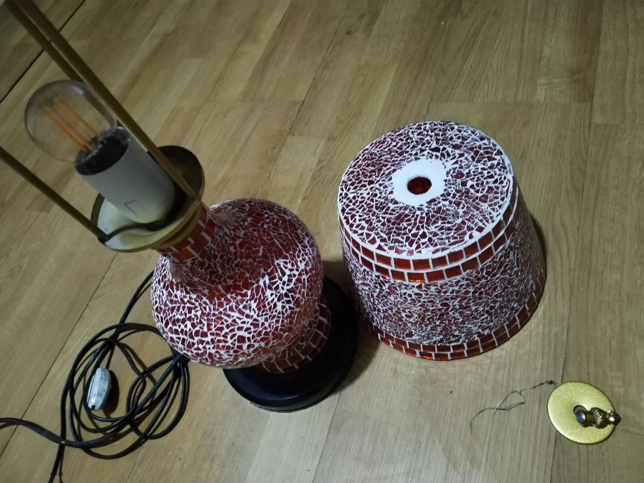 Veioza stil oriental cu mozaic din sticla – fotografia 4 din 8