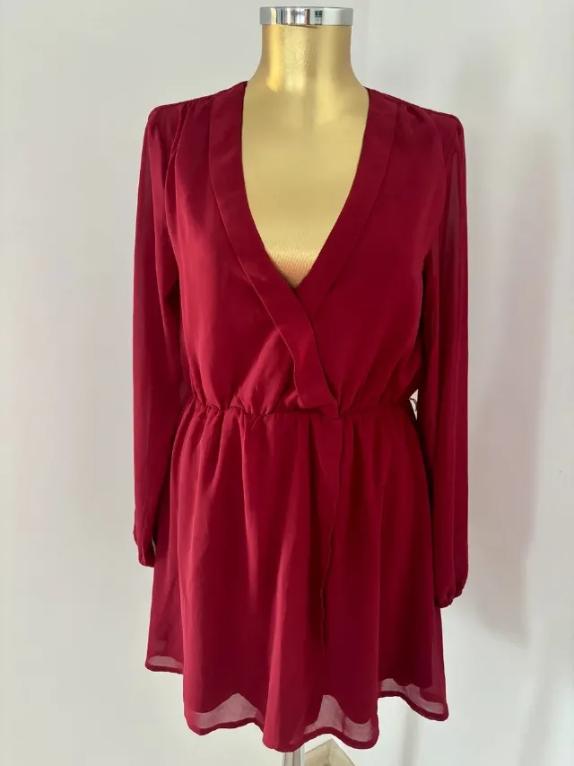Rochie scurta grena – fotografia 2 din 8