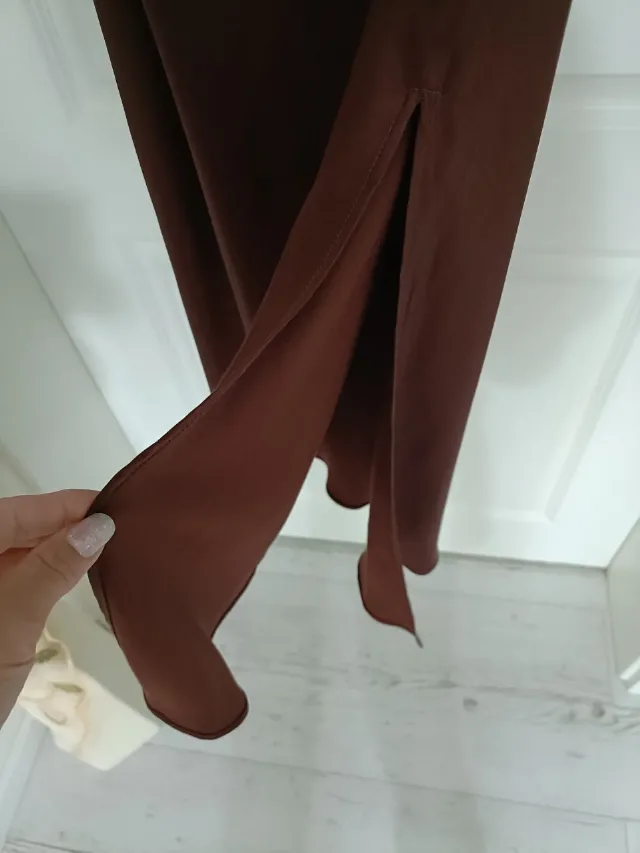 rochie lunga Zara cu decolteu adânc – fotografia 3 din 4