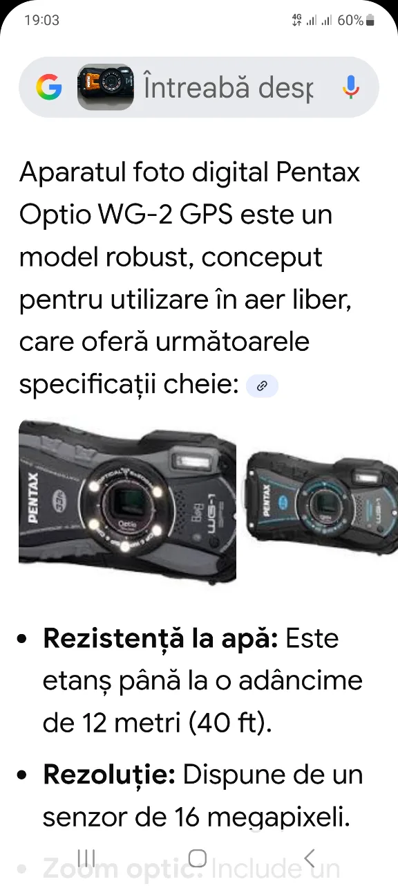 vînd cameră foto digitală Pentax – fotografia 6 din 8