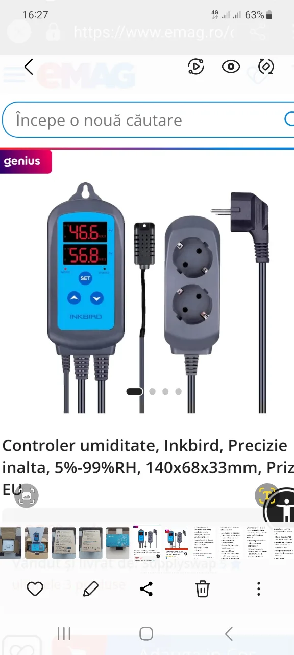 vînd controler de umiditate Inkbird nou – Ploiesti, Prahova