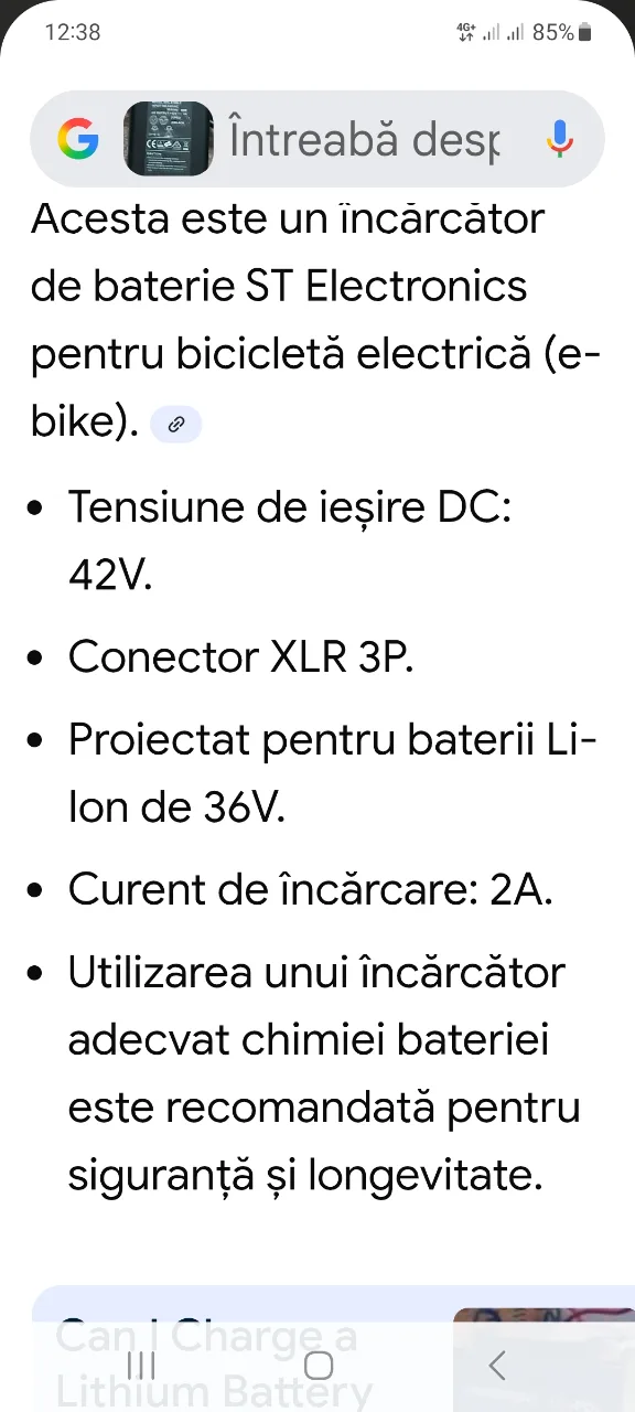 vînd încărcător bicicletă electrică – fotografia 2 din 4