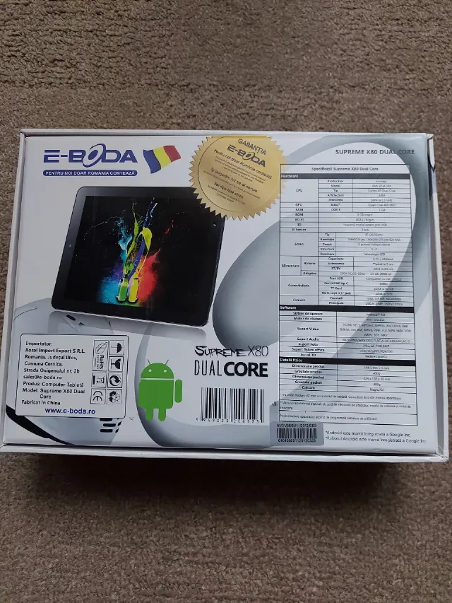 vînd tabletă Eboda Suprem nouă 8 inch – fotografia 2 din 8