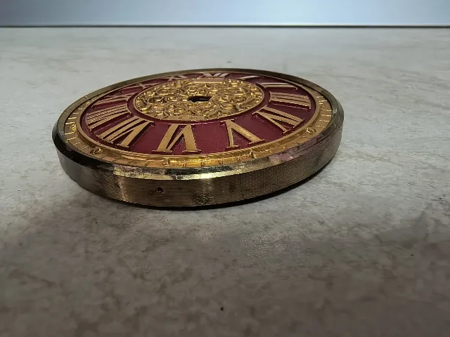 Cadran Ceas Vintage cu Cifre Romane, 8 cm - Decor / Proiect – fotografia 5 din 6