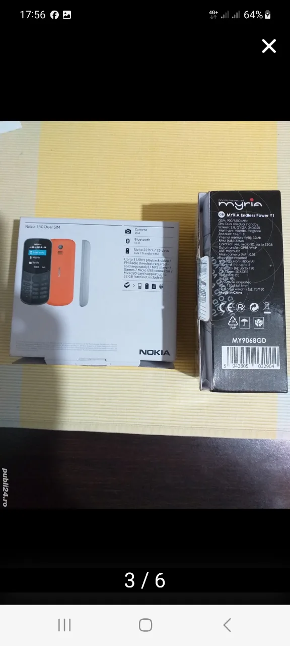 vînd telefoane Nokia și Mirya dus noi – fotografia 3 din 6