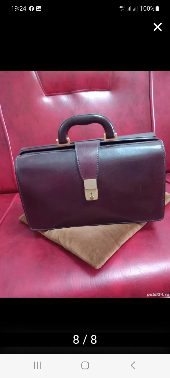 vînd Tuscany Lafher geantă doctor piele maro – Ploiesti, Prahova