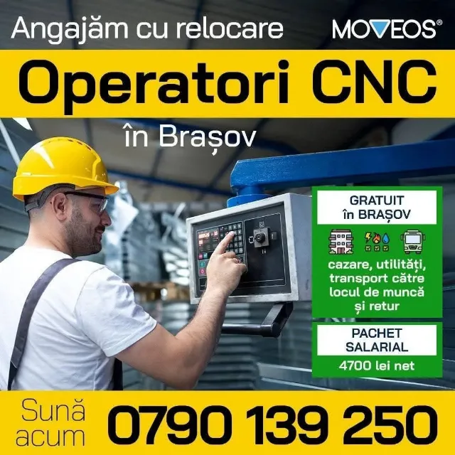 Angajam operatori Cnc – Brasov, Brașov
