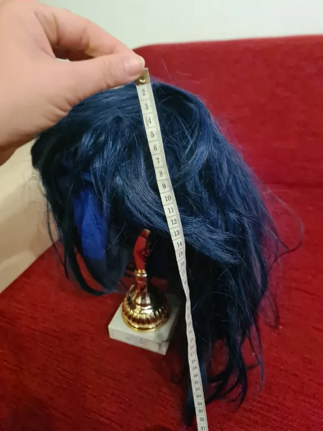 Perucă  Albastru închis/Cosplay – fotografia 2 din 3