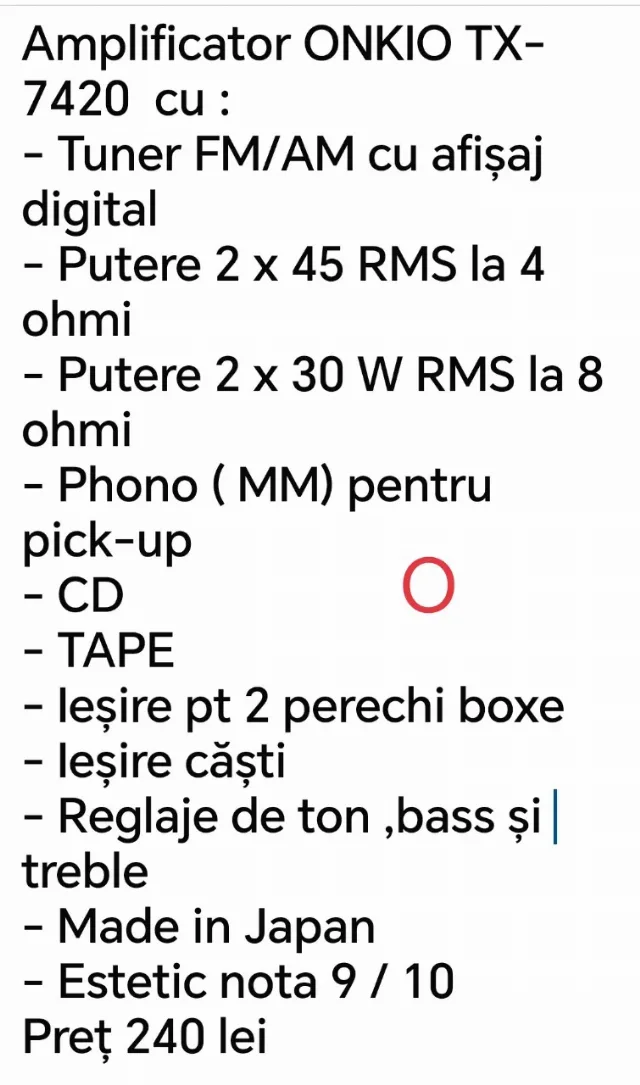 amplificator ONKIO – fotografia 3 din 3