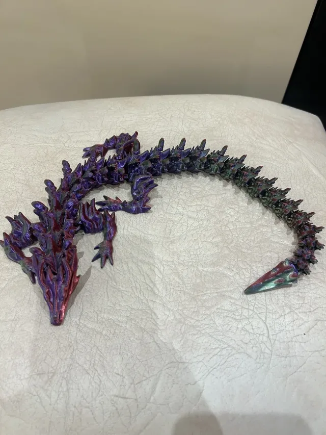 Dragon articulat printat 3D – Culori fenomenale! – fotografia 3 din 3