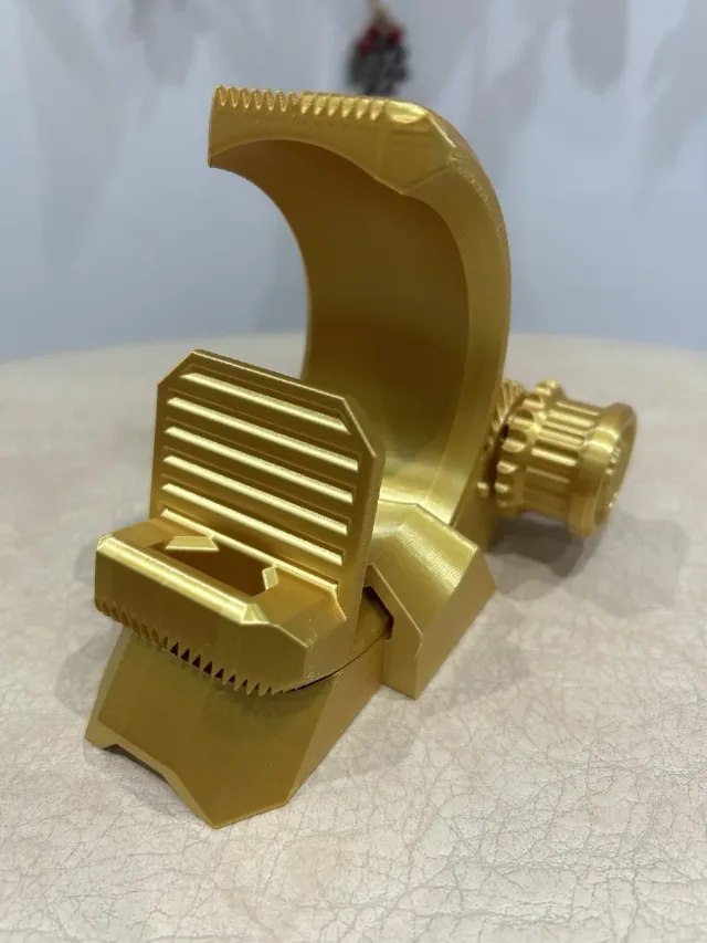 Suport de telefon reglabil – Auriu, printat 3D ✨ – fotografia 6 din 6