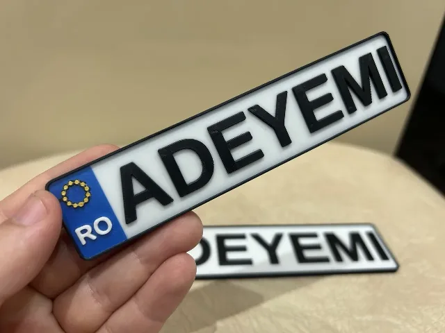 Numere inmatriculare personalizabile - masini pentru copii – Bacău, Bacău