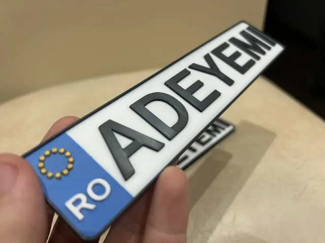 Numere inmatriculare personalizabile - masini pentru copii – fotografia 2 din 5
