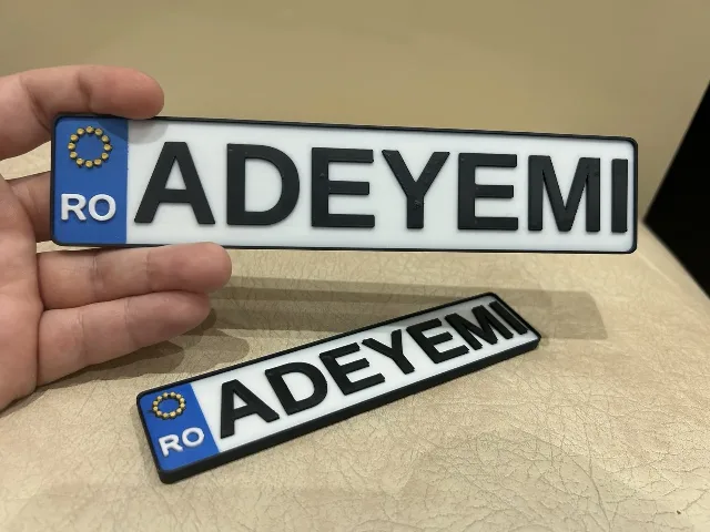 Numere inmatriculare personalizabile - masini pentru copii – fotografia 3 din 5