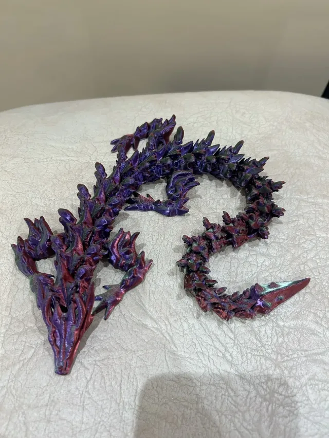 Dragon articulat printat 3D – Culori fenomenale! – fotografia 2 din 3
