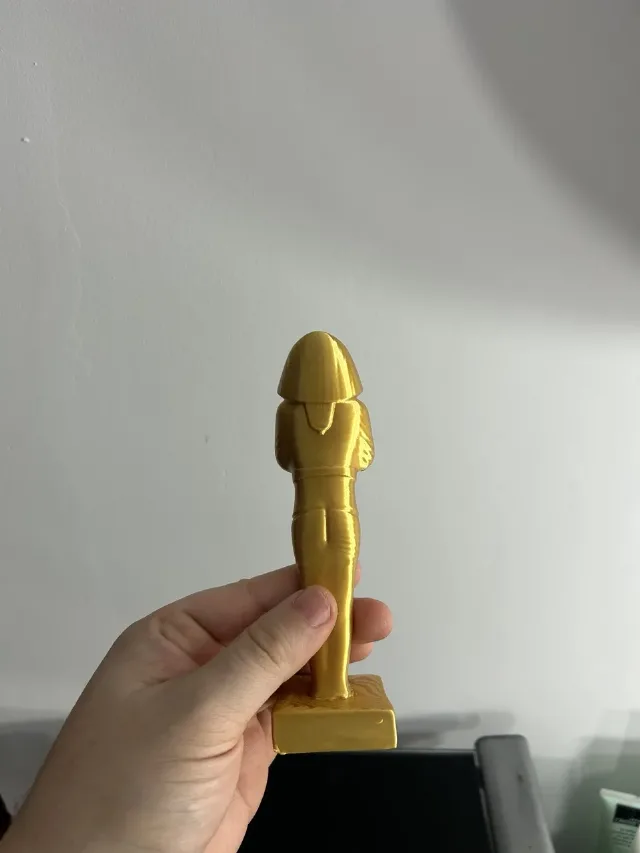 Statueta egipteana - aurie printata 3D – fotografia 5 din 5