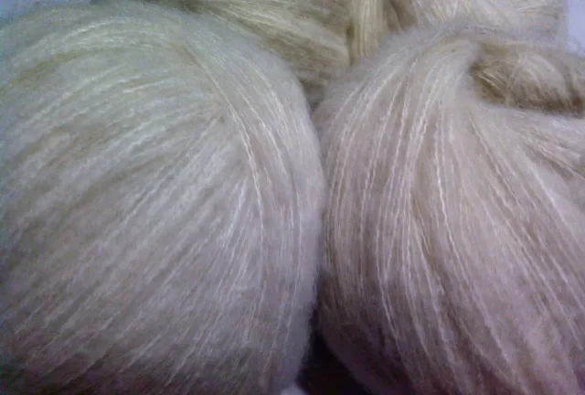MOHAIR / ALPACA - fir subtire - ALB IVORY – Curtea de Arges, Argeș
