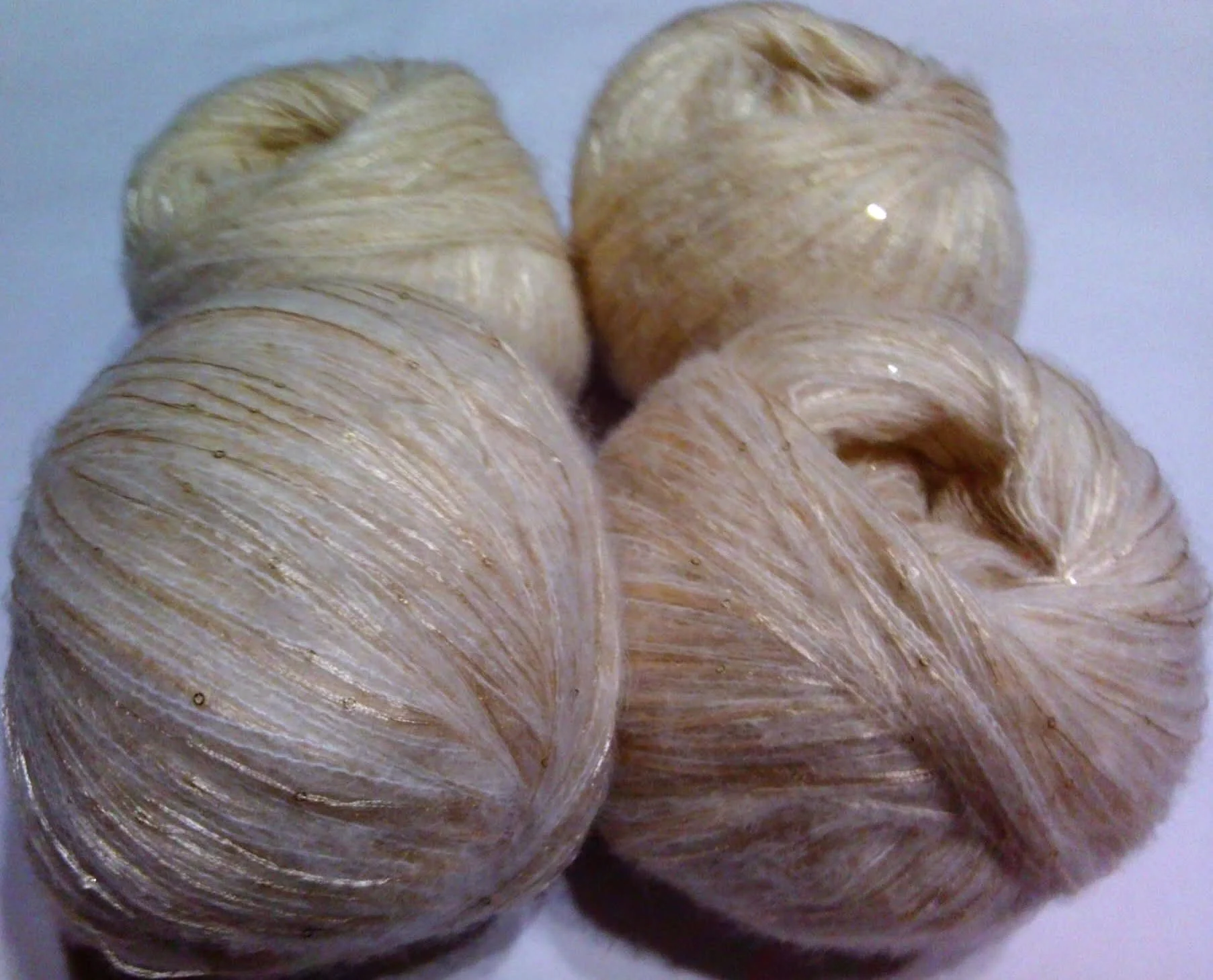 MOHAIR / ALPACA - fir subtire - VANILIE – fotografia 2 din 2