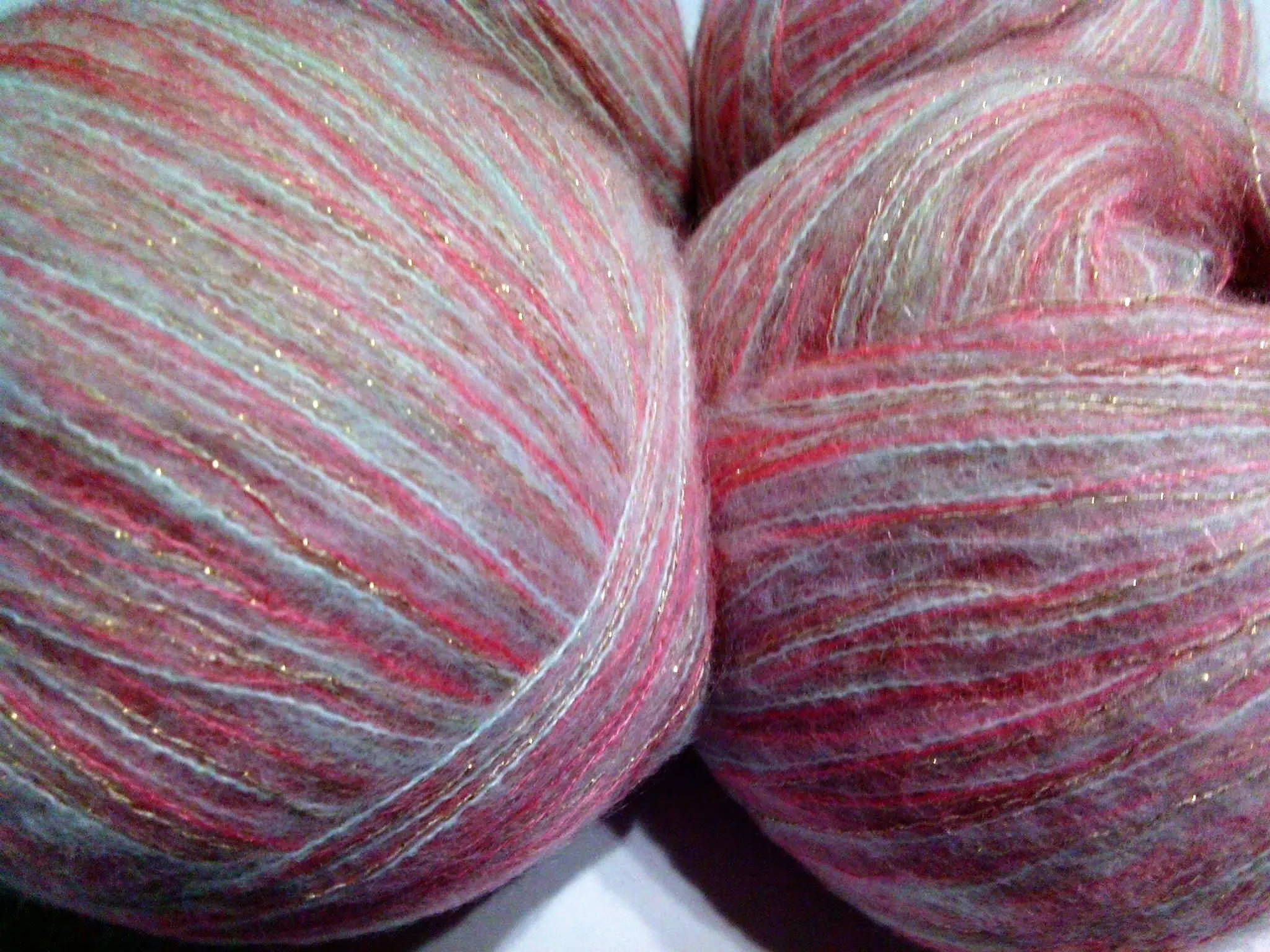 MOHAIR / ALPACA - fir subtire - CORAL/MENTA/AURIU – Curtea de Arges, Argeș – Produse pentru hobby-uri creative