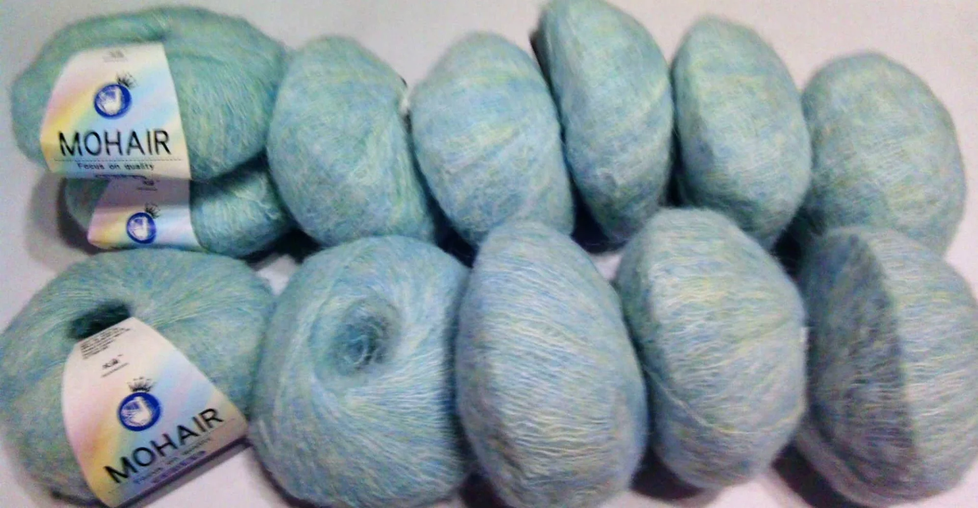 MOHAIR CU ALPACA - Blue usor spicat – fotografia 2 din 2
