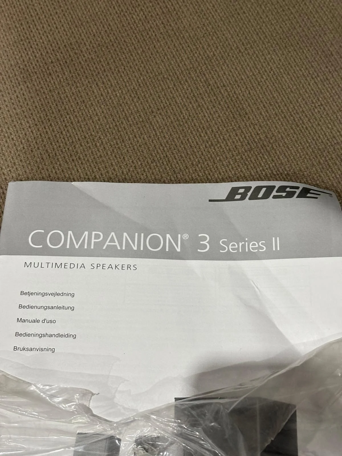 Sateliți + Telecomandă (Control Pod) Bose Companion 3 Series II – Sitem incomplet – fotografia 6 din 6
