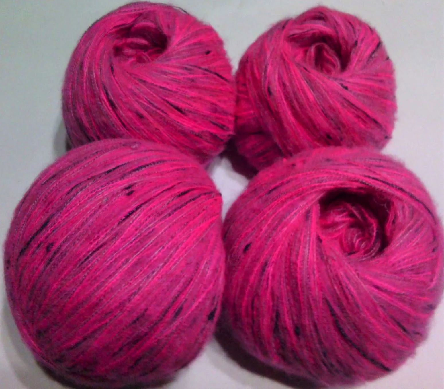 MOHAIR / ALPACA - fir subtire - ROZ/FUCSIA/BLEUMARIN – fotografia 2 din 2