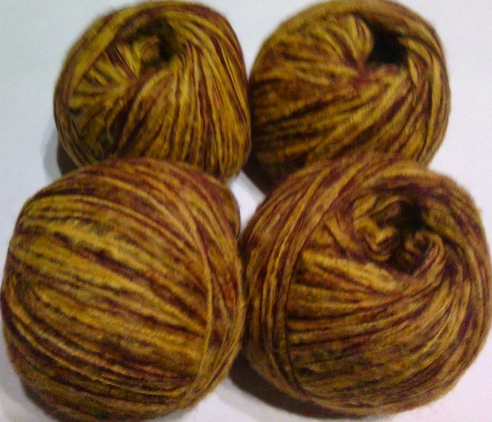 MOHAIR / ALPACA - fir subtire - MUSTAR/BORDO – fotografia 2 din 2