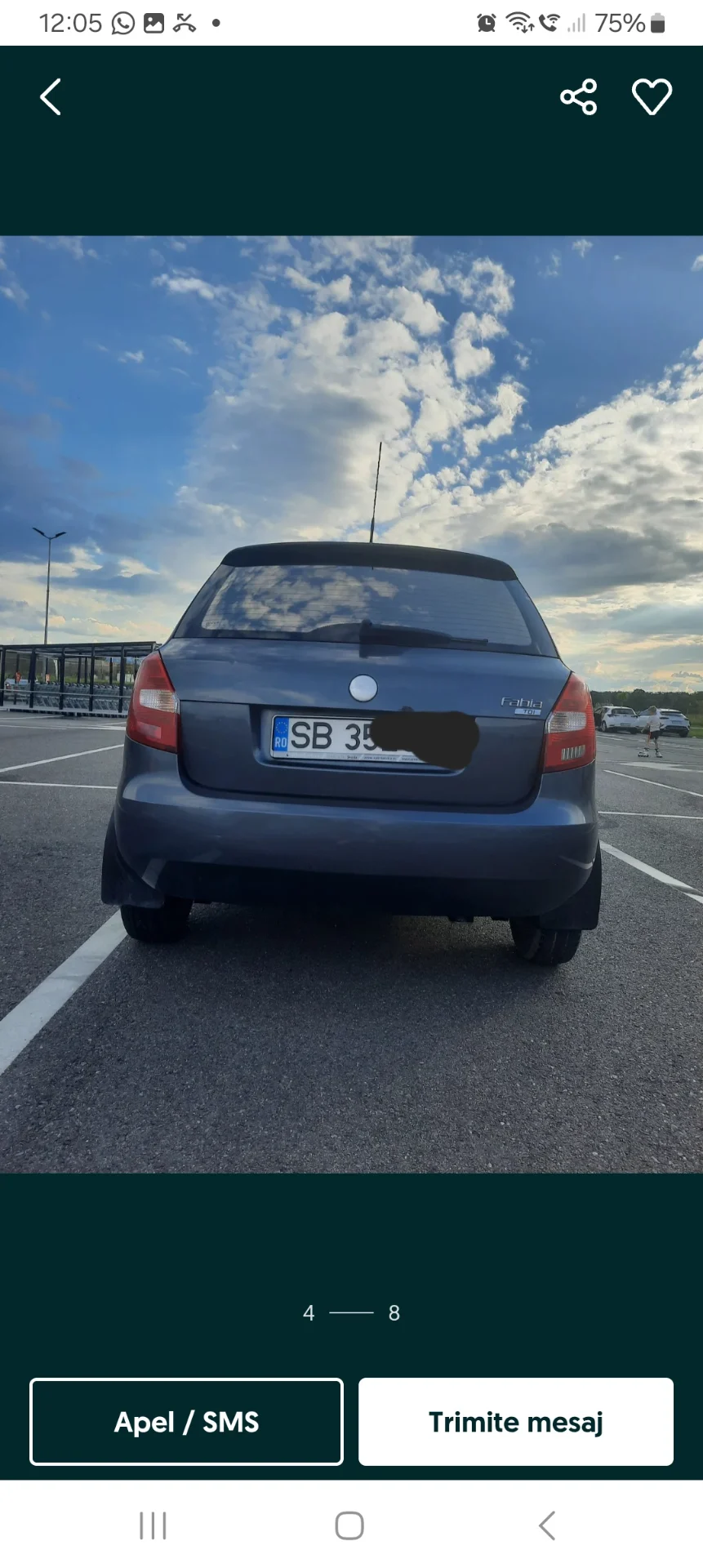 Skoda fabia 2008 disel stare foarte buna – fotografia 2 din 8
