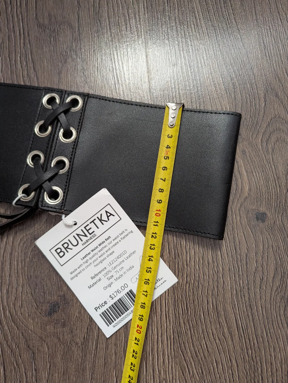 Centura piele naturala nouă 75 cm – fotografia 2 din 7