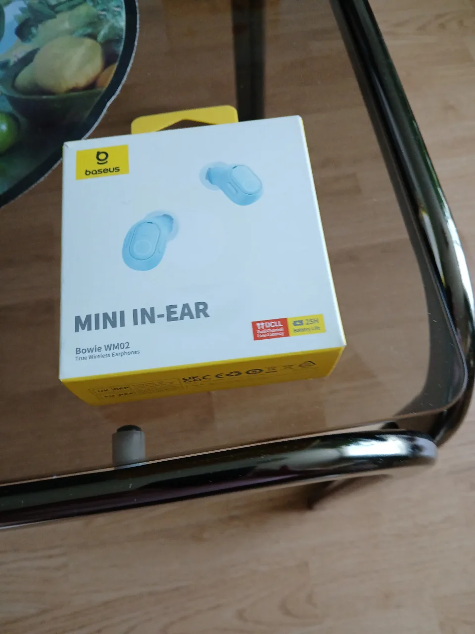 Casti wireless Baseus Bowie WMO2,,noi la cutie,culoare albastru – fotografia 1 din 2