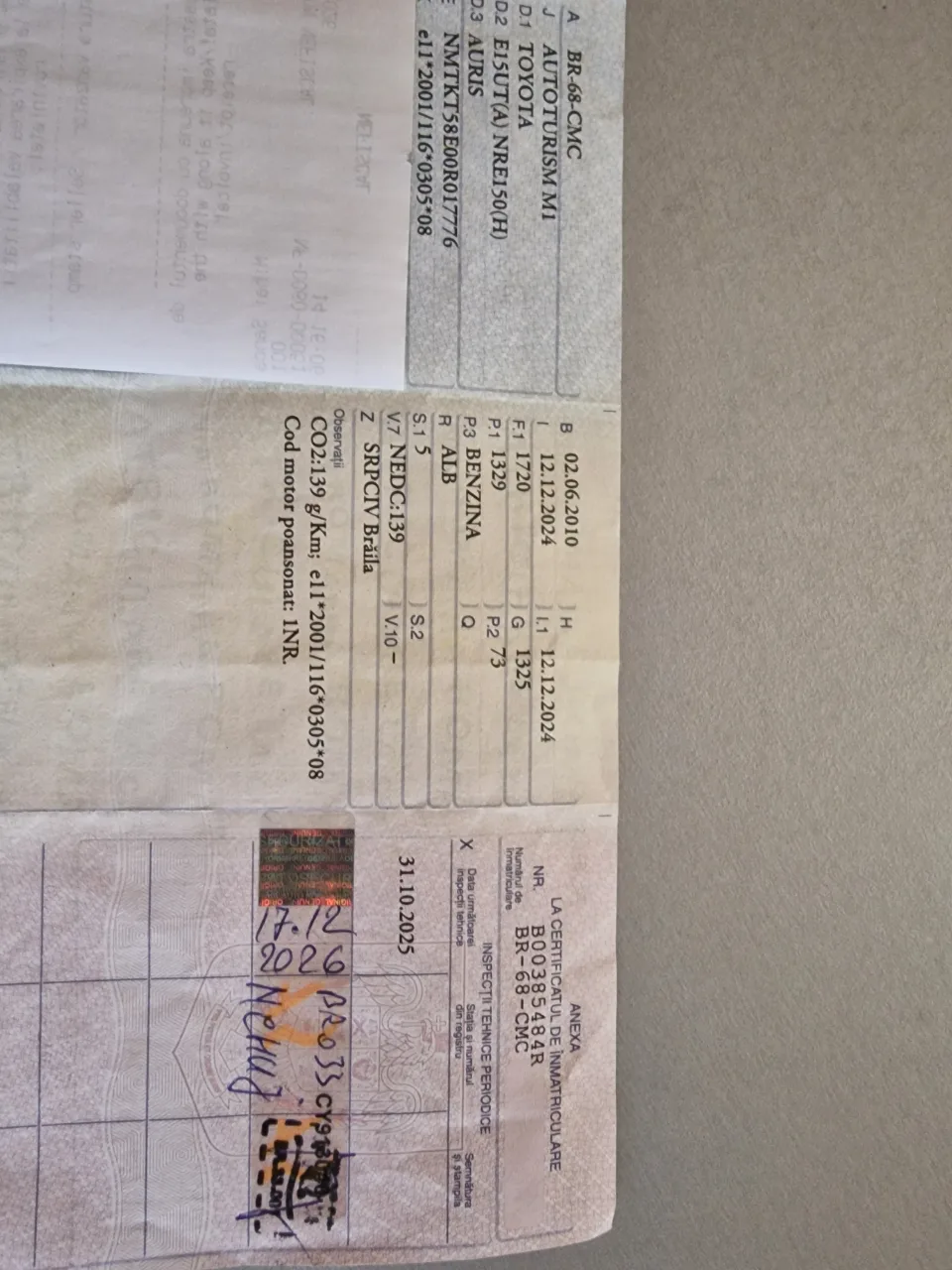 Vand Toyota Auris – Brăila, Brăila – Mașini