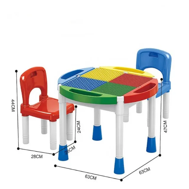 Masa Tip Lego cu 2 scaune incluse – fotografia 2 din 4