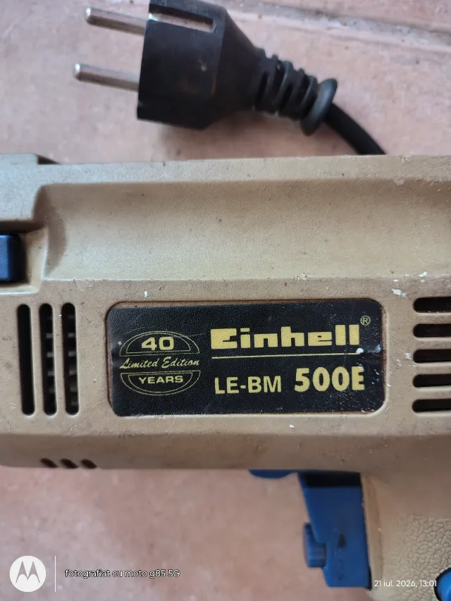 Bormasina Einhell LE-BM 500E fabricata in Germania, in stare de utilizare. – fotografia 4 din 4