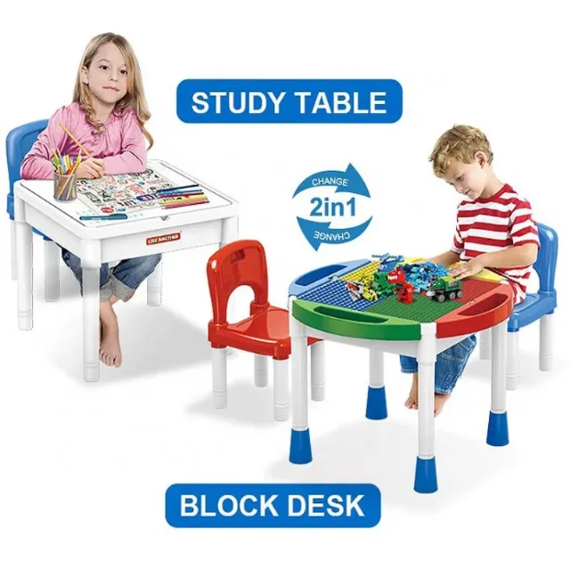 Masa Tip Lego cu 2 scaune incluse – fotografia 3 din 4
