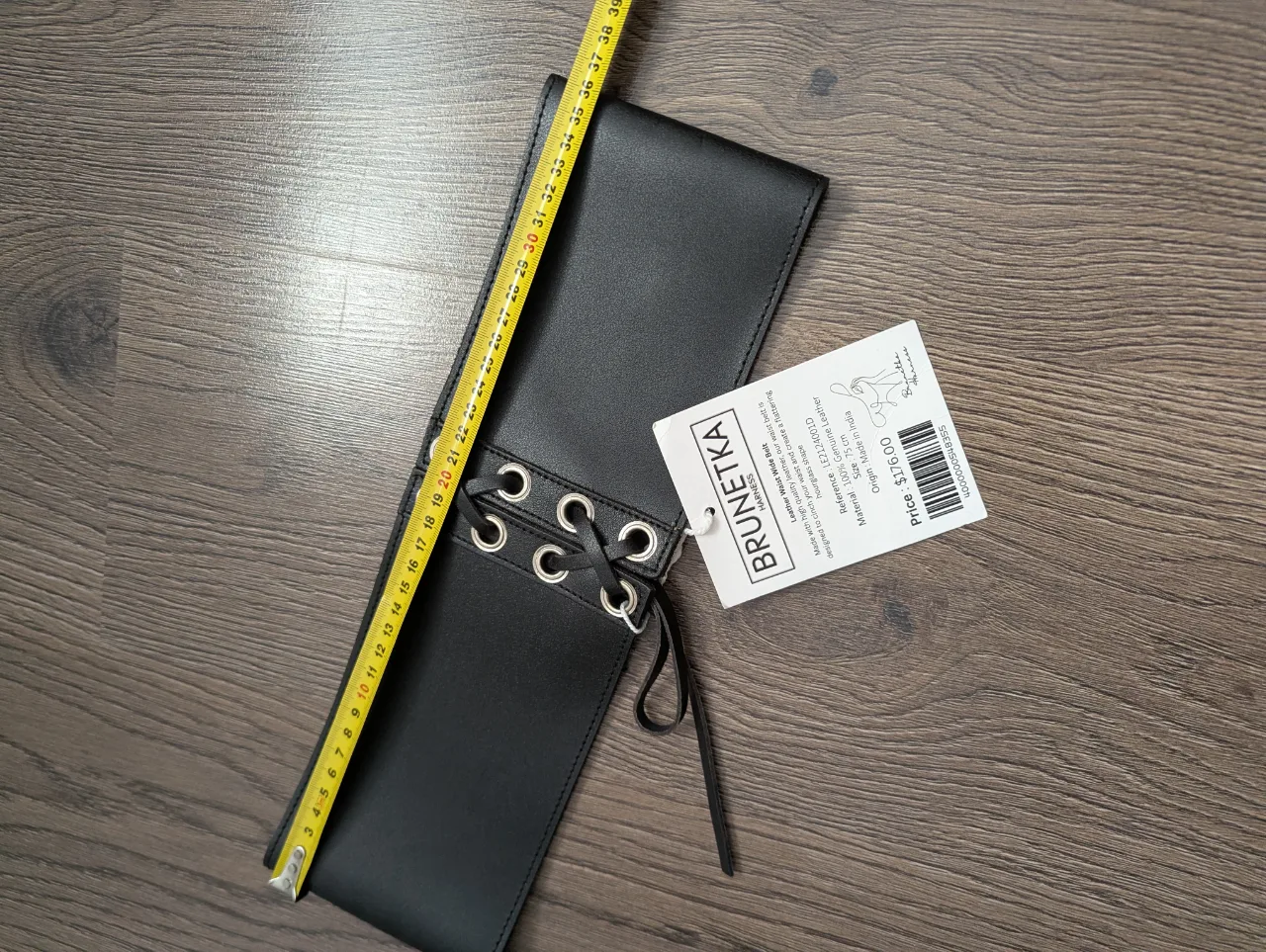 Centura piele naturala nouă 75 cm – fotografia 4 din 7