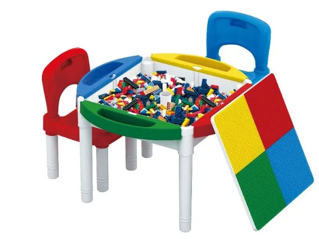 Masa Tip Lego cu 2 scaune incluse – fotografia 4 din 4