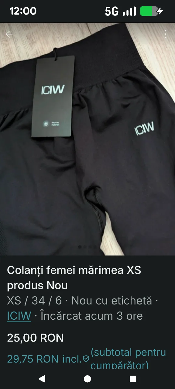 Colanți femei mărimea XS produs Nou – fotografia 5 din 5