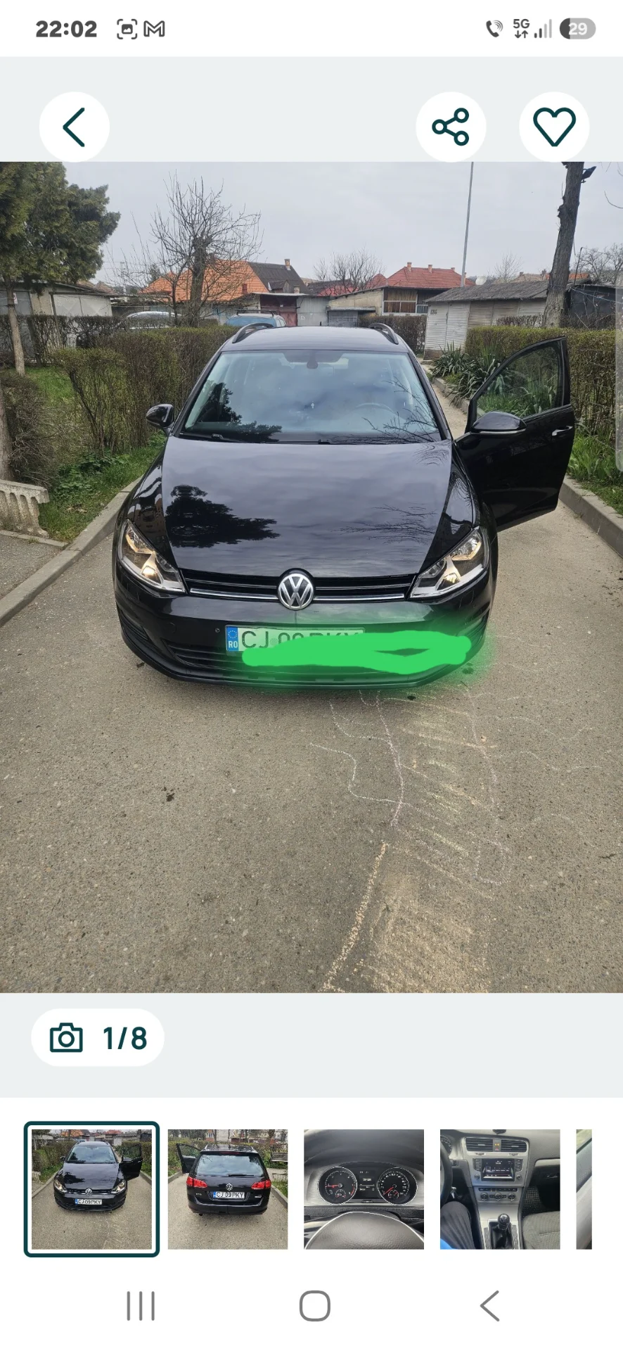 Wv Golf 7, Break , Negru – Cluj, Turda