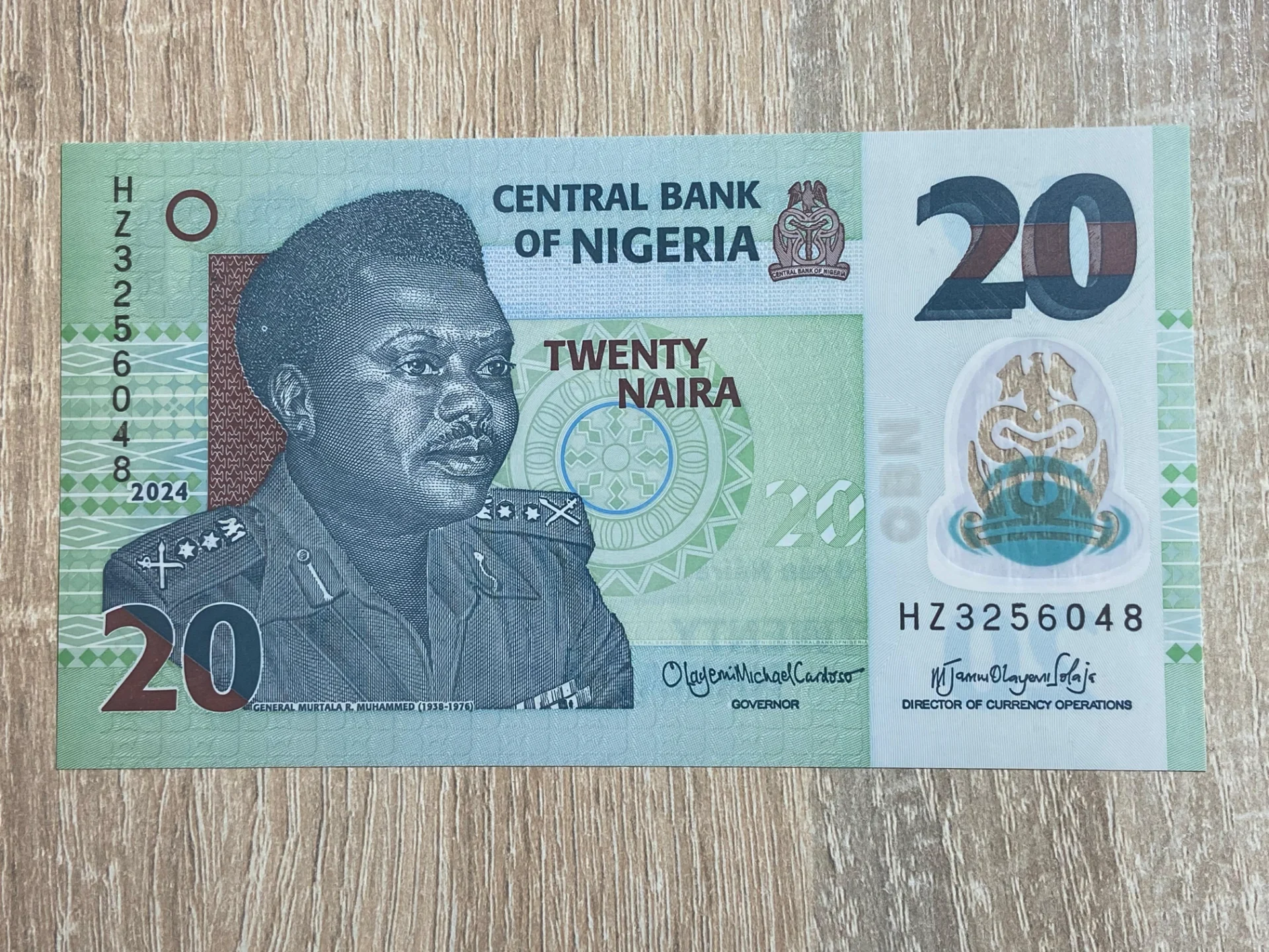 Nigeria - 20 naira 2024  UNC – fotografia 1 din 2