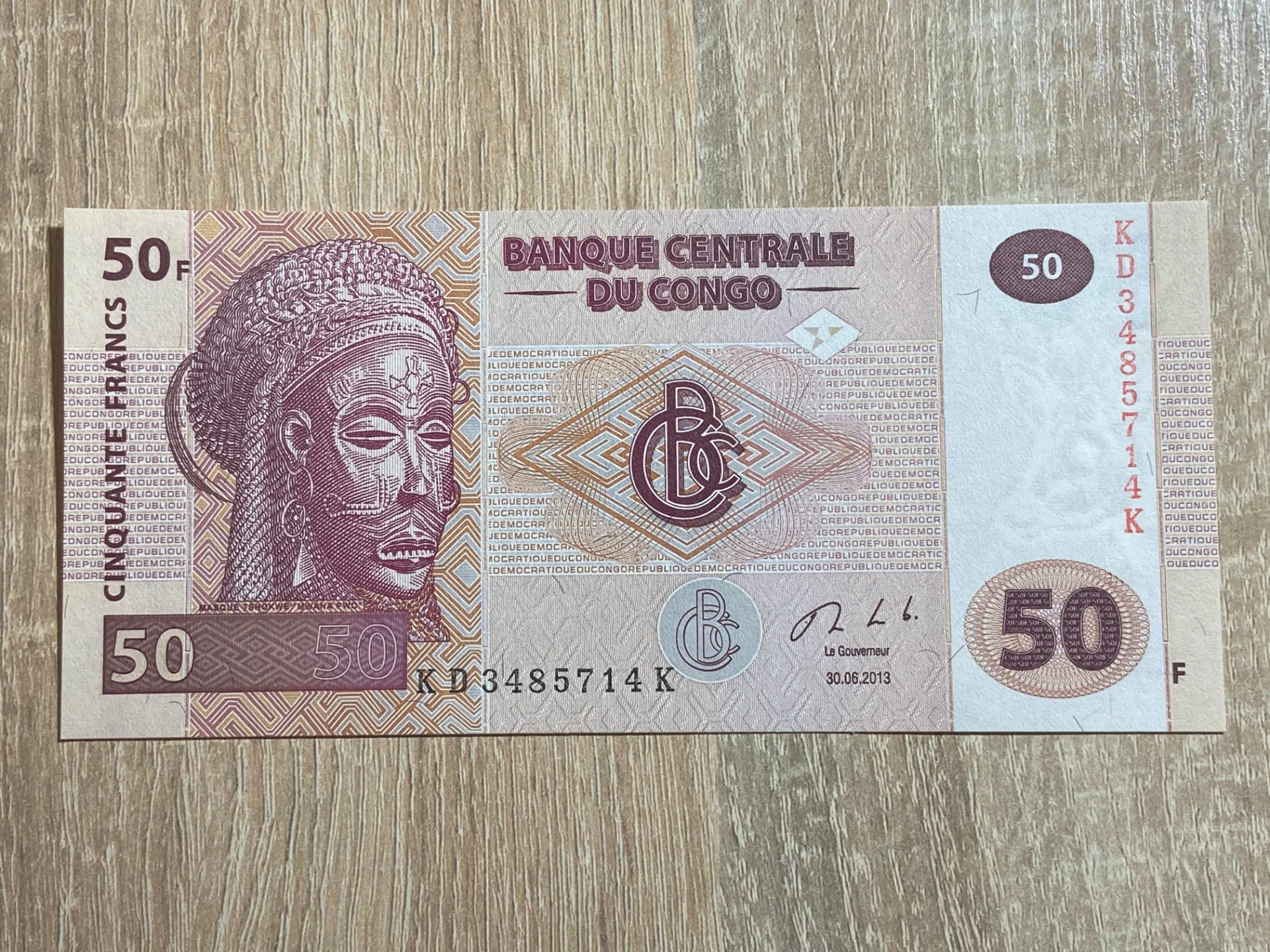 Congo - 50 francs 2013  UNC – fotografia 1 din 2