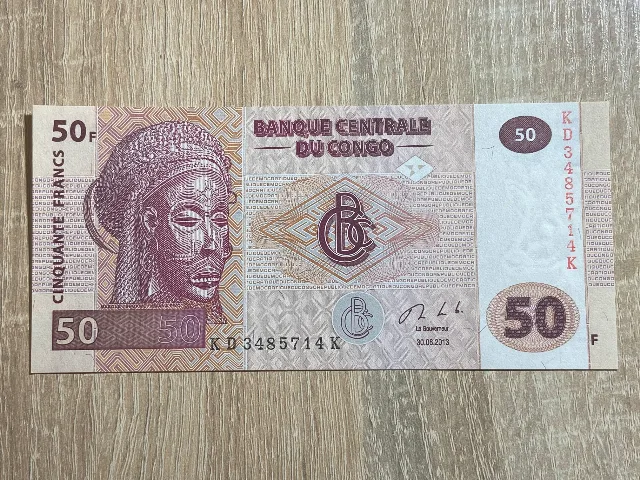 Congo - 50 francs 2013  UNC – Iasi, Iași