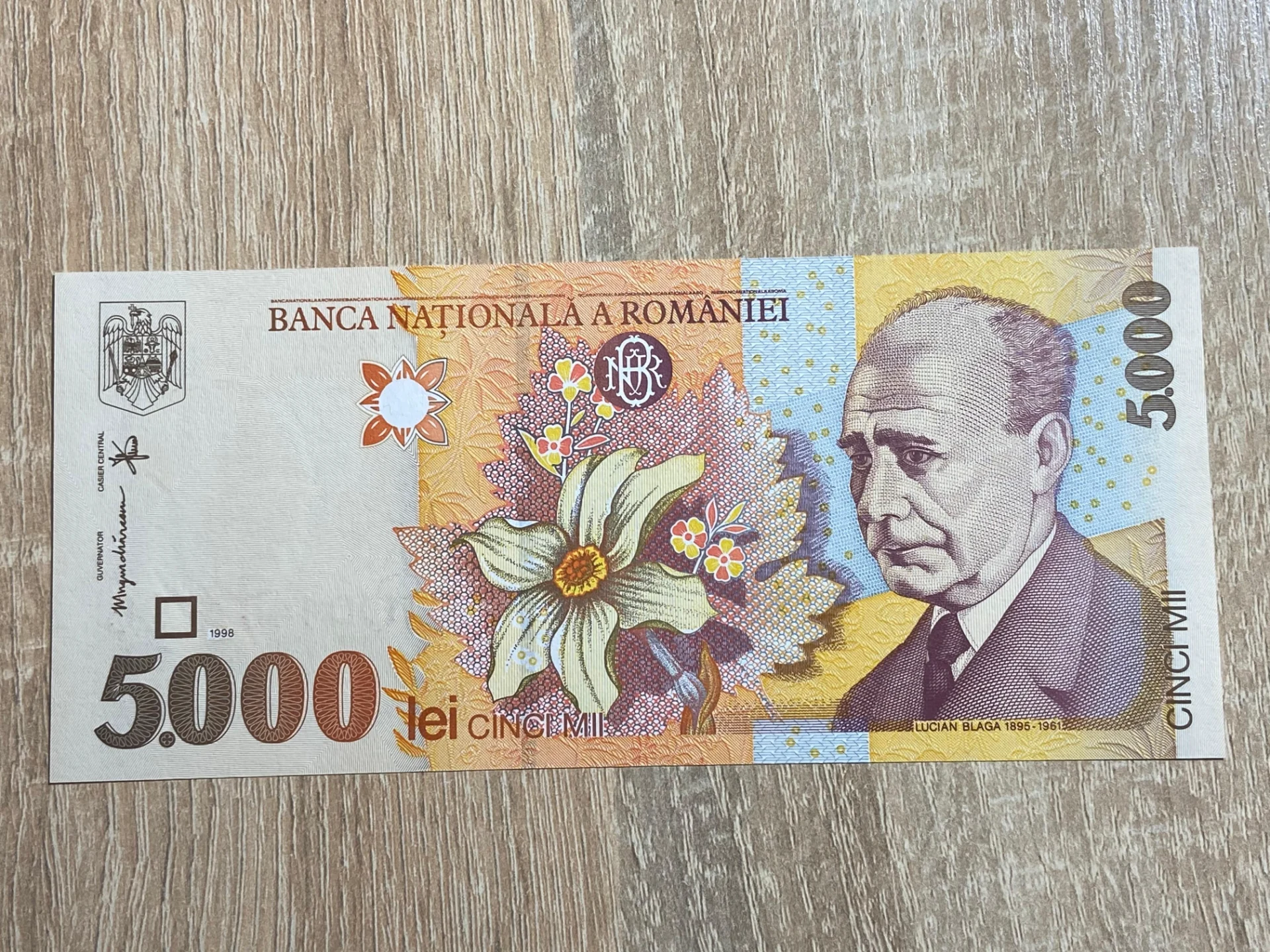 Romania - 5000 lei 1998  UNC – fotografia 1 din 2